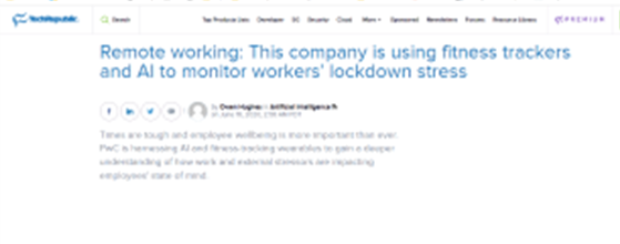 Remote working: using AI to monitor workers’ stress