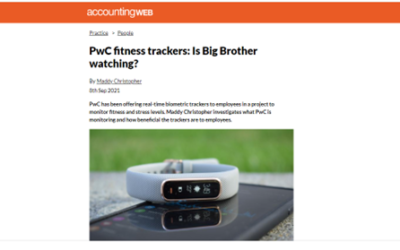 PwC offers real time biometric trackers to employees to monitor stress levels